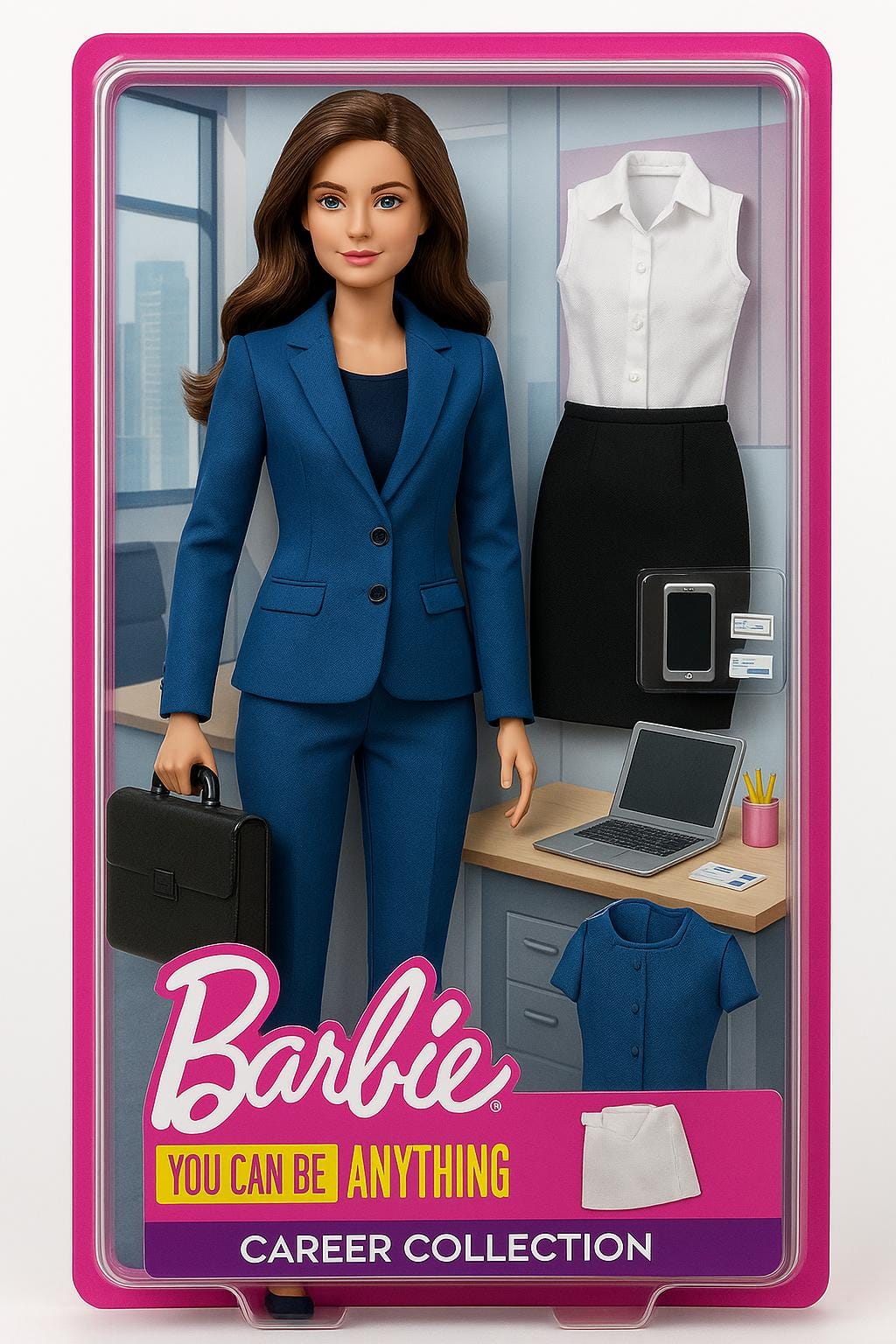 AI generated example of Barbie Career Professional Doll created with the Barbie figure generator